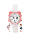 Spiky Eva12 Cat Shaped Sports Digital Watch - White