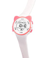 Spiky Eva12 Cat Shaped Sports Digital Watch - White