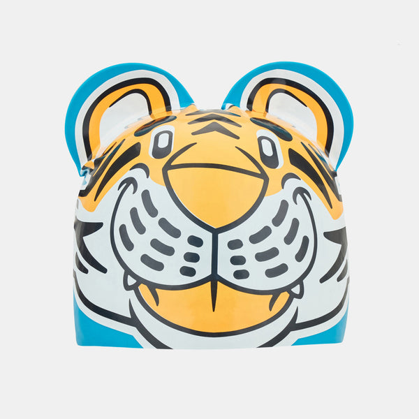 Speedo Kids' Printed Silicone Swimming Cap - Tiger