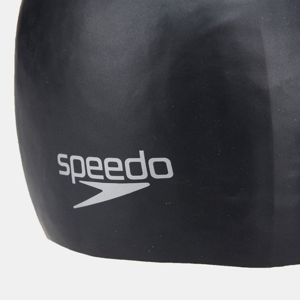 Speedo Long Hair Silicone Swim Cap - Black
