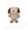 Pluchi Buddy The Dog Cotton Knitted Stuffed Soft Toy (Pale Whisper & Khaki)