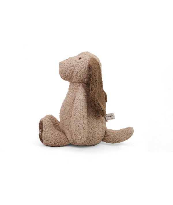 Pluchi Buddy The Dog Cotton Knitted Stuffed Soft Toy (Pale Whisper & Khaki)