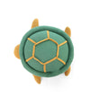 Pluchi Pokey Turtle Cotton Knitted Stuffed Soft Toy (Green & Mustard)