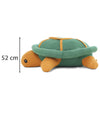 Pluchi Pokey Turtle Cotton Knitted Stuffed Soft Toy (Green & Mustard)