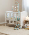 PluchiBerry Bunny Cotton Knitted Stuffed Soft Toy (Pale Whisper & Baby Blue)