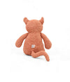 Pluchi Ginger The Cat Cotton Knitted Stuffed Soft Toy (Pale Whisper & Dusty Coral)