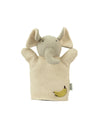 Pluchi Elephant Hand Puppet Cotton Knitted Stuffed Soft Toy (Oat & Pale Whisper)