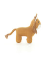 Pluchi Magnus Lion Cotton Knitted Stuffed Soft Toy (Mustard & Wheat)