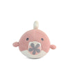 Pluchi Marlow Fish Cotton Knitted Stuffed Soft Toy for Babies & Kids (Pink & Natural)