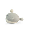 Pluchi Marlow Fish Cotton Knitted Stuffed Soft Toy for Babies & Kids (Grey & Natural)
