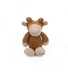 Pluchi Molly The Giraffe Cotton Knitted Stuffed Soft Toy (Pale Whisper & Honey Gold)