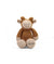 Pluchi Molly The Giraffe Cotton Knitted Stuffed Soft Toy (Pale Whisper & Honey Gold)