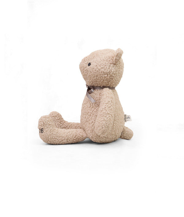 Pluchi Marshmallow The bear Cotton Knitted Stuffed Soft Toy (Pale Whisper)