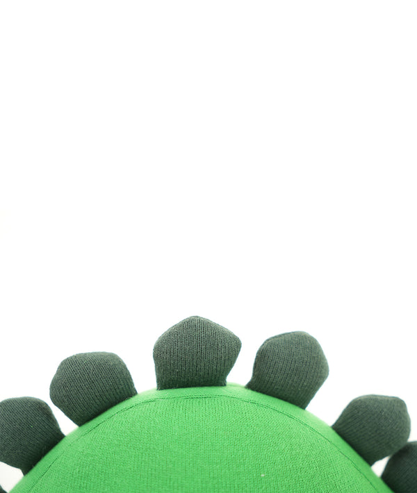 Pluchi Snapper Cotton Knitted Stuffed Soft Toy (Hot Green, Charcoal & Felt)