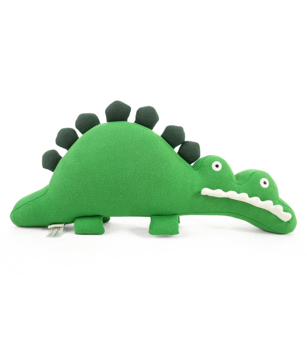 Pluchi Snapper Cotton Knitted Stuffed Soft Toy (Hot Green, Charcoal & Felt)