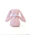 Pluchi Queenie Bunny Hop Toy Cotton Knitted Stuffed Soft Rattle Toy (Light Pink)