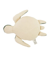 Pluchi Waddles Turtle Cotton Knitted Stuffed Soft Toy (Duke Green & Natural)