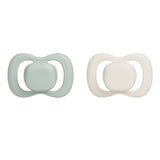 b.box Silicone Pacifiers Pack of 2 (6–18 Months) – Sage & Vanilla
