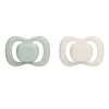 B Box Silicone Pacifiers Pack Of 2 (0-6M) - Sage + Vanilla