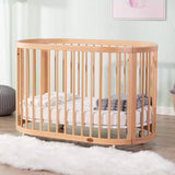 Boori Oasis Oval Cot – Beech | Convertible Baby Cot & Toddler Bed