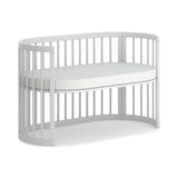 Boori Oasis Oval Cot – Barley White | Convertible Baby Cot 0–3 Years
