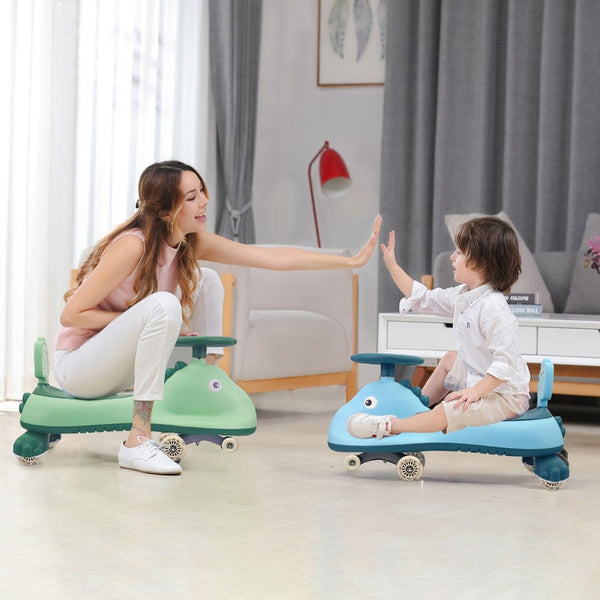 R for Rabbit Iya Iya Dino Swing Ride On Car - Blue