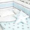 Masilo Organic Cotton Cot Bedding Set – Sleepy Star (Blue)