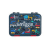 Smiggle Glide Medium Happy Bento Lunchbox Black, 3Y+