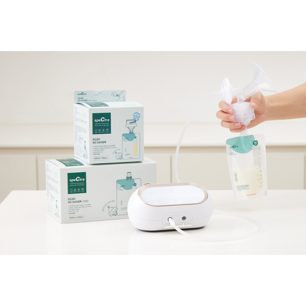 Spectra Easy Milk Storage Bags with Connector, 200 ml - 10 pcs