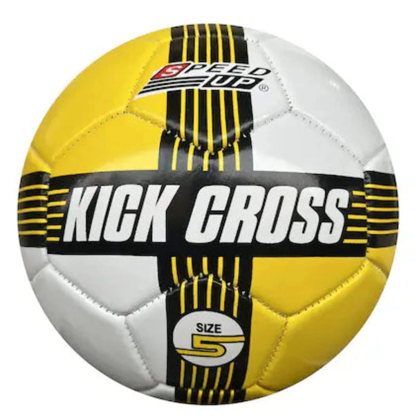 Speed Up Football Kick Cross Size 5 Yellow White