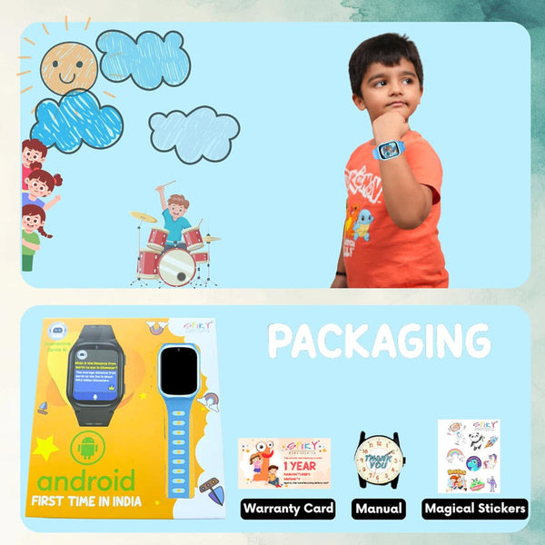 Spiky Chimera Android 4G Kids Smartwatch Dark Blue