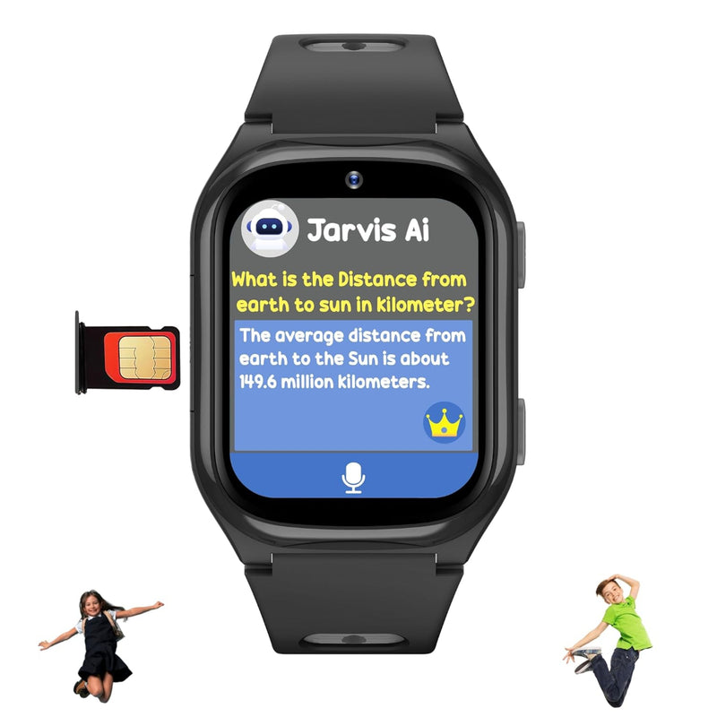 Spiky Chimera Android 4G Smartwatch 1.69 Inch Black