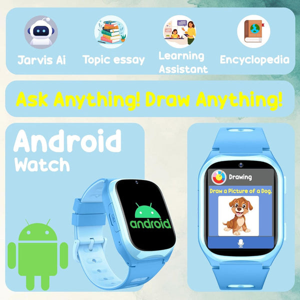 Spiky Chimera Android 4G Kids Smartwatch Dark Blue