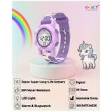 Spiky Multi-functional Digital Sports Watch 3–14Y – Purple