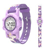 Spiky Multi-functional Digital Sports Watch 3–14Y – Purple