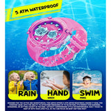 Spiky Round Multifunctional Digital Sports Watch 3–14Y – Pink