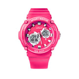 Spiky Round Multifunctional Digital Sports Watch 3–14Y – Pink