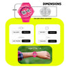 Spiky Round Multifunctional Digital Sports Watch 3–14Y – Pink