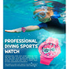 Spiky Round Multifunctional Digital Sports Watch 3–14Y – Pink