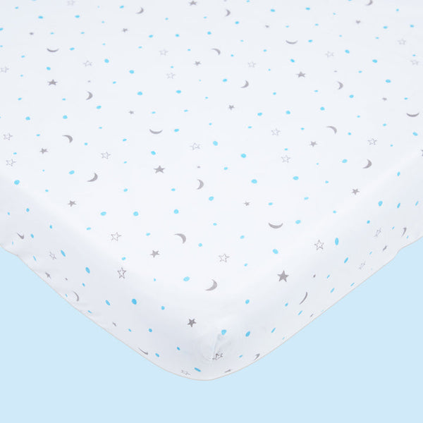Masilo Organic Cotton Cot Bedding Set – Sleepy Star (Blue)