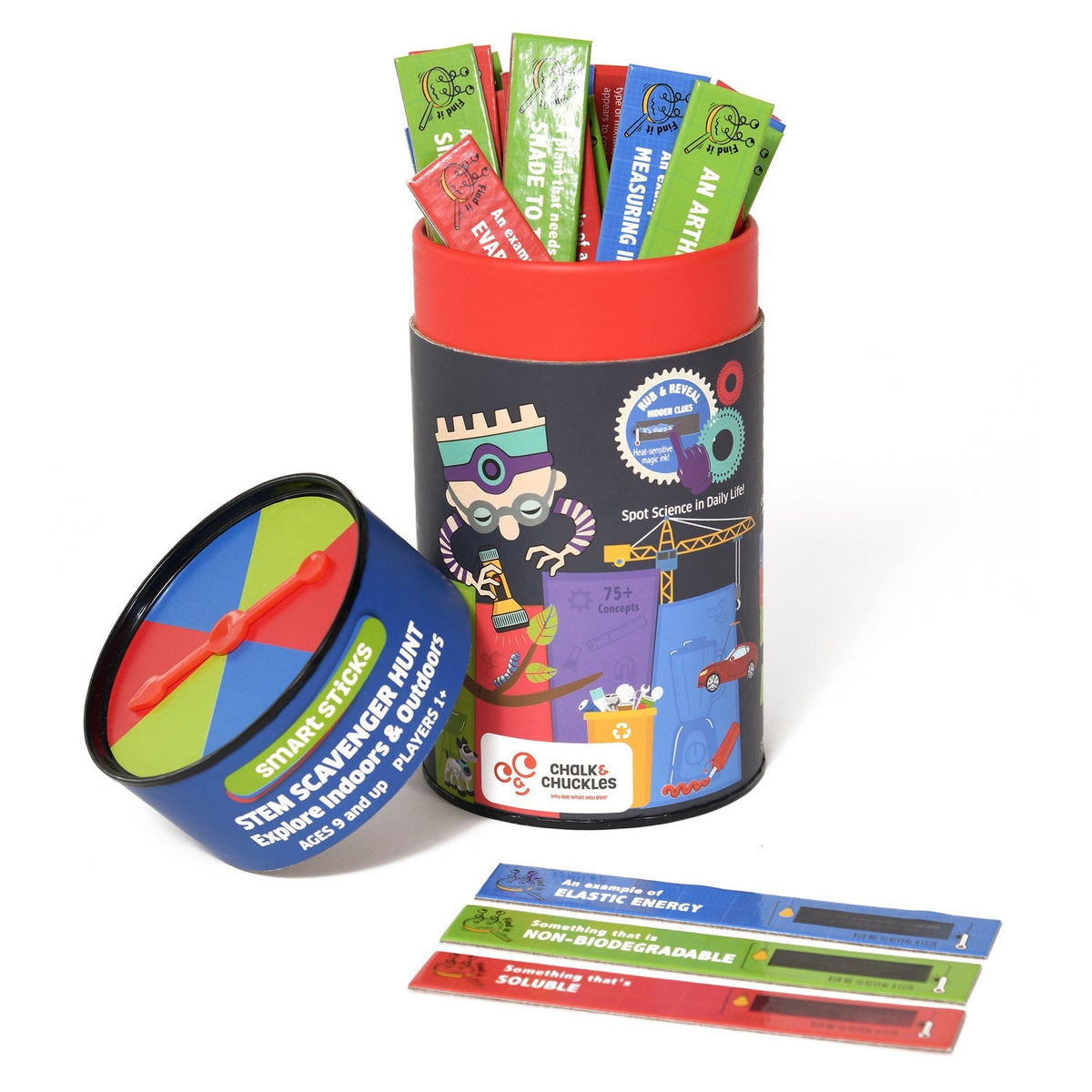 Chalk and Chuckles Smart Sticks STEM Scavenger Hunt 9.5 × 9.5 × 18 cm Multicolor