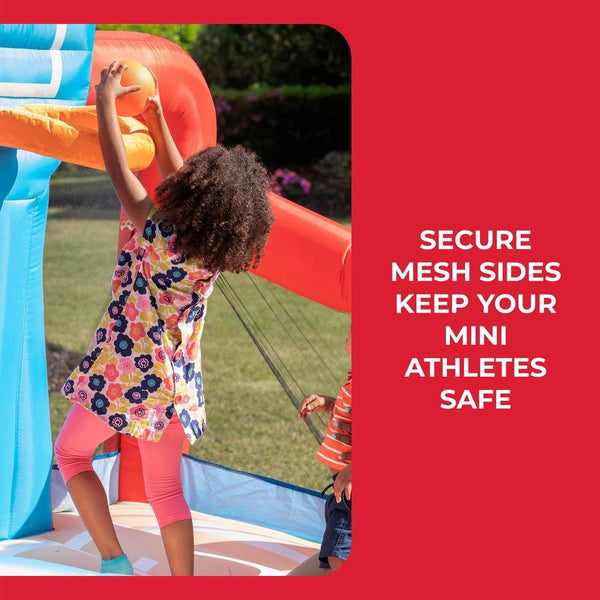 Step2 Max Sports Full Court Basketball And Slide Inflatable Bouncer