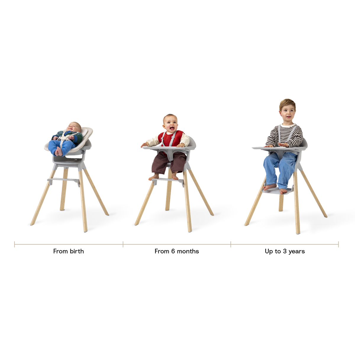 Stokke Clikk High Chair 6 Months-3 Years Cloud Grey
