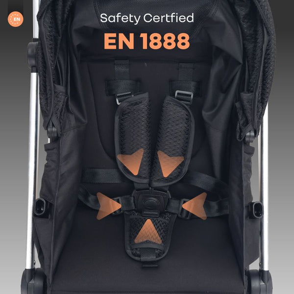 R For Rabbit Stroller Street Smart 360 Pure Black