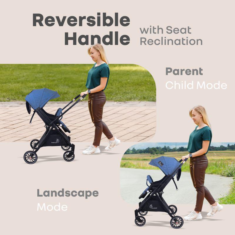 R For Rabbit Stroller Street Smart Nova Blue Black