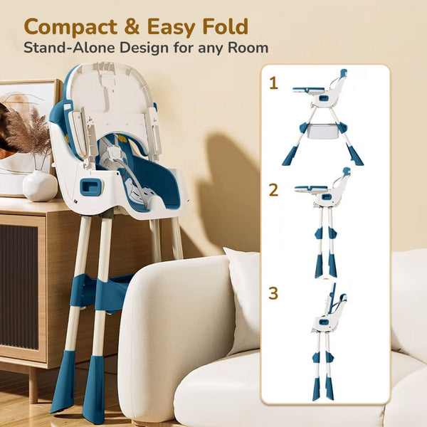 R For Rabbit High Chair Sugar Doodle Plus Indigo Dye