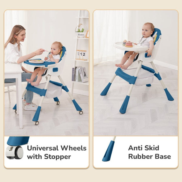 R For Rabbit High Chair Sugar Doodle Plus Indigo Dye