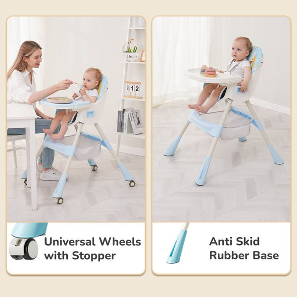 R For Rabbit High Chair Sugar Doodle Plus Lake Blue