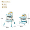 R For Rabbit High Chair Sugar Doodle Plus Lake Blue