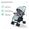 R For Rabbit Stroller Sugar Pop Stroller Green Grey